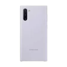 Protector Silicona Simil Original Samsung Note 10 Blanco - O