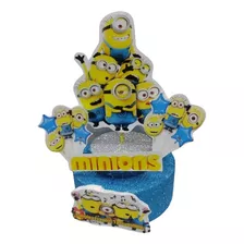 Adorno De Torta Cumpleaños Los Minions. Cotillon Chirimbolos