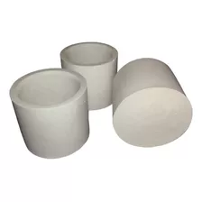 Porta Velas Vasinhos Em Gesso Cru Redondo 30 Unidades