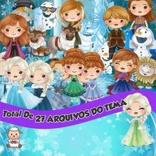 Kit Digital Frozen Aquarela Png (pague 1 Leve 3)