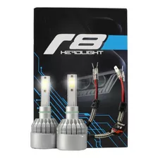 Kit Super Led R8 6500k 12v 24v H1 H3 H4 H7 H11 Hb3 Hb4 