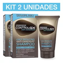 Kit Com 2 Shampoo Control Gx®+anti Caspa Redutor De Grisalho