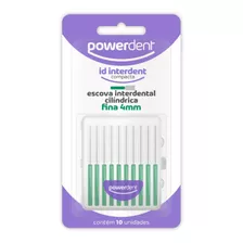 Escova Interdental Cilindrica Fina 4mm C/10 Powerdent