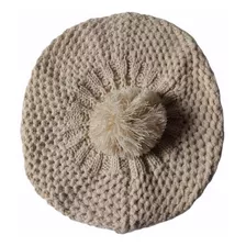 Gorro Boina De Lana Redondo Caído Invierno 