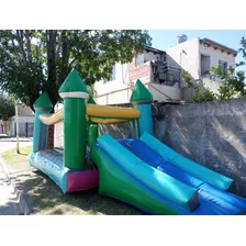 Castillo Inflable, Tobogán Y Turbina. Usados 