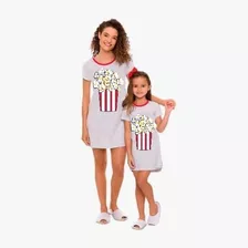 Camisola Kit Família Tal Mãe Tal Filha Pipoca ( 2 Peças)