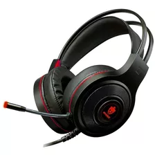 Headset Gamer Evolut Temis Preto E Vermelho Usb E P2 Eg-301r