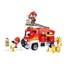 Pinypon Action Camion De Bomberos Con Figura Y Accesorios