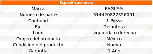 (1) Base Amortiguador Del Izq/der Geo Metro 1.3l L4 89/01 Foto 4