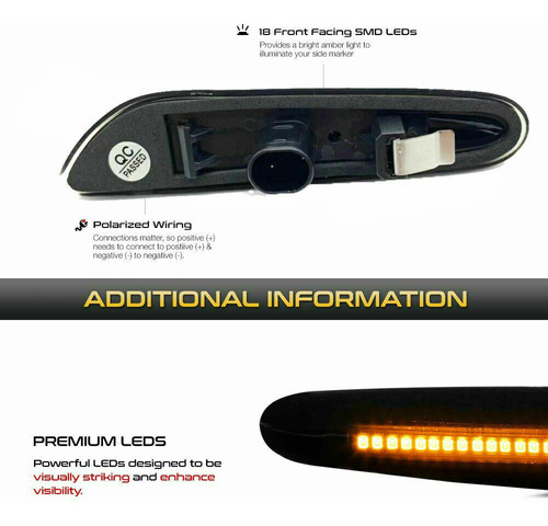 Luz De Posicin Lateral Frontal Led Para Bmw Serie 1/3/5 Foto 5