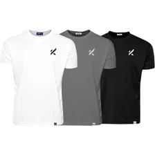 Kit 3 Camisas Esportivas Em Dry Fit