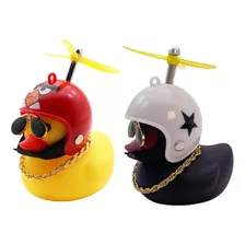 Patito Decorativo Con Casco Hélice Auto Camioneta