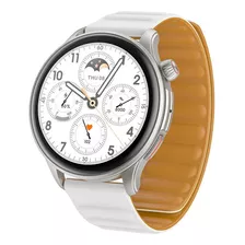 Reloj Inteligente Smartwatch Hombre Mujer Sumergible Noga Ep Color De La Caja Negro Color De La Malla Blanco Color Del Bisel Negro