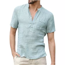 Camiseta Lino Hombre Retro Stand-up 5160