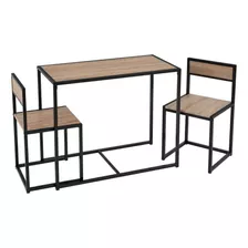 Juego De Mesa 3 Piezas Estilo Industrial Comedor Rustico