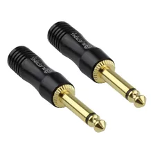 Set X 2 Plug 1/4´´ Mono Blastking Para Armar Cables De Audio