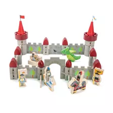 Tender Leaf Toys Castillo De Dragón Niños Juguete Madera Ax