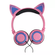 Auriculares Infantil Orejas Gato Luces Led Premium Niñas Ax®