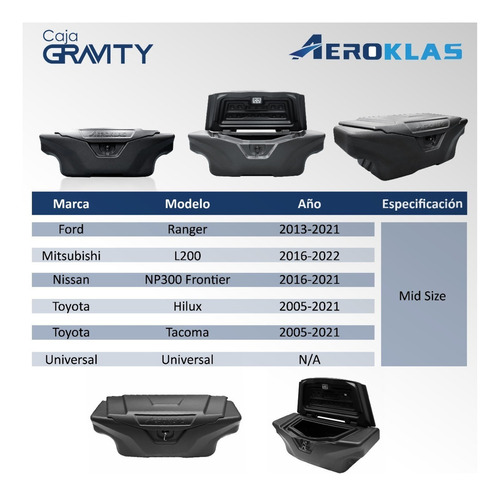 Caja De Herramientas Pick Up Gravity Toyota Hilux 2005-2021 Foto 10