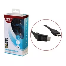 Cable Hdmi Punta Giratoria 180° Ofa De 3 Metros Negro