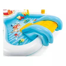 Juego Alberca Inflable Pesca Pez Tobogan Playcenter Intex