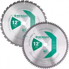 Dewalt 12-inch Hoja De 80 Dientes Y 32 Dientes - 2 Unidades