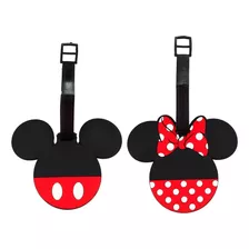 2un Tag Identificadora Bagagem Mickey E Minnie Viagem Casal 