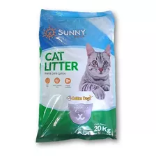 Arena Para Gato Premium Sunny 20 Kg Aroma Lavanda X 20kg De Peso Neto