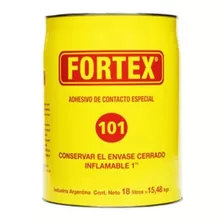 Adhesivo De Contacto Especial 101 18lts Fortex Color Amarillo