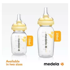 Mamadeira Medela Calma Bico + 2x Frascos: 250ml + 150ml Veja