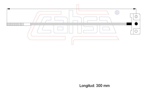 Cable Freno Delantero Para Mitsubishi Lancer Ls 2.0l 2005 Foto 2