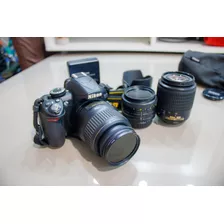 Nikon D3100 + Nikkor 50mm + Nikkor 55-200mm + Acessórios