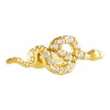 Piercing Cobra Re Golden Prata 925