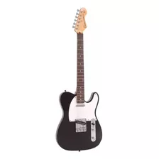 Guitarra Eléctrica Encore E2 Telecaster De Tonewood Gloss Black Con Diapasón De Palo De Rosa