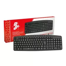 Teclado Usb Multimidia Abnt2 Office 5+ (preto)