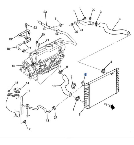 Tapon Radiador 15 Lbs Gmc Jimmy S15 2.8l V6 1986 Foto 5