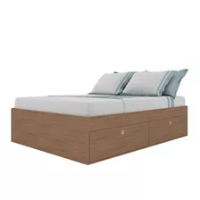 Cama 1 Y 1/2 Plaza 4 Puertas Parrilla Madera Box Tipo Baul 