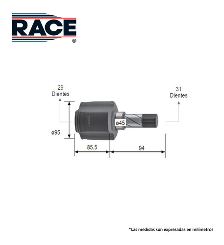 Espiga L/caja Izquierda Fiat Ducato 3.0l 2008-2012 Race Foto 2