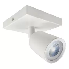 Spot Led Articulável Branco Base Linear Iluminação Garagem