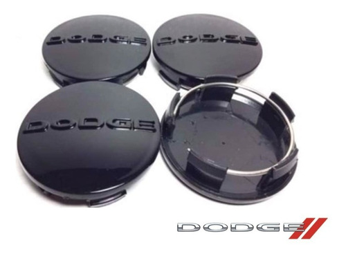 Kit De 4 Centros De Rin Dodge Durango 2011-2020 Negro 63 Mm Foto 4