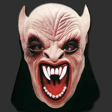 Máscara Diabo Gárgula Látex Com Capuz Halloween Spook