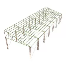 Projeto De Galpão Em Metalon - Treliçado C/ 12x30x6 