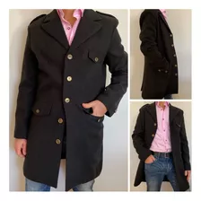 Saco / Sacón De Paño Tapado Elegante Hombre Abrigo Invierno