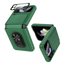 Funda Vego Con Cubre Cámara Para Galaxy Z Flip 4 Green