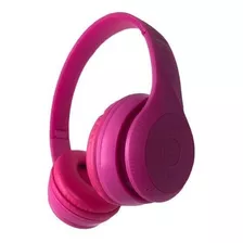 Fone De Ouvido Over Ear Bluetooth Grande Sem Fio Dobrável Cor Rosa Cor Da Luz Sem Luz