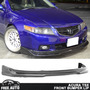 Fits 09-10 Acura Tsx Cu1 Jdm Style Front Bumper Lip Blac Zzi