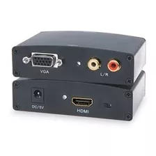 Adaptador Hdmi A Vga Convertidor Con Fuente 12v Audio Video