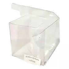 20 Cajas Plastica Acetato 10 X 10 X 10 Alto Souvenirs 