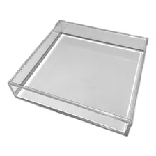 Moldura Caixa De Acrílico Para Decoração 15x15x4cm Cor Cristal