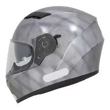 Capacete Shiro Fechado C/ Óculos Sh-600 Scratched Chrome